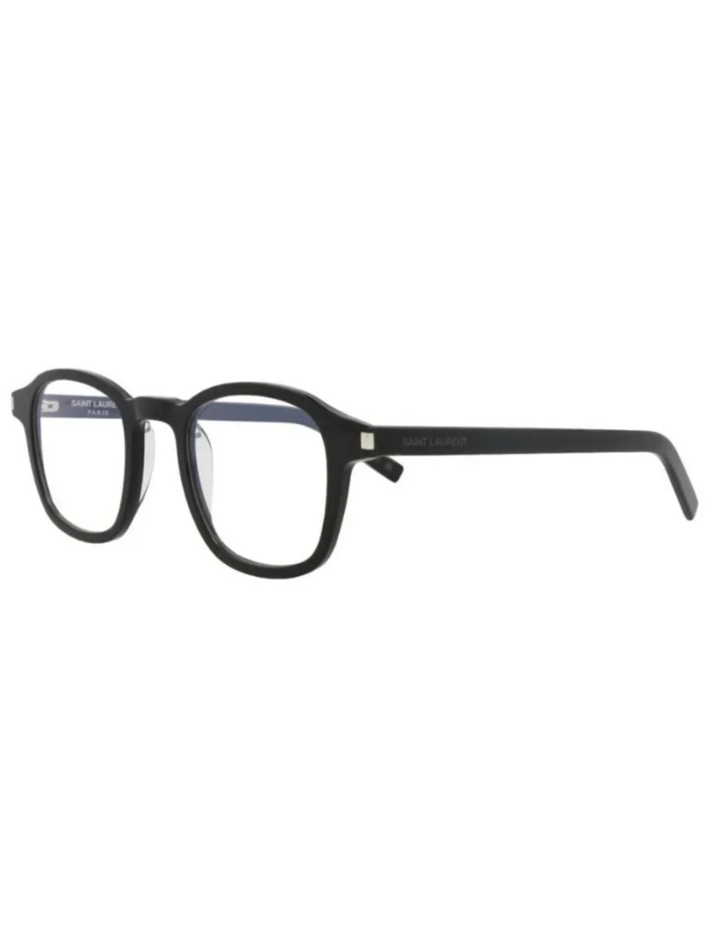 New Saint Laurent Mens Round/Oval Black Black Transparent Fashion Designer Eyegl